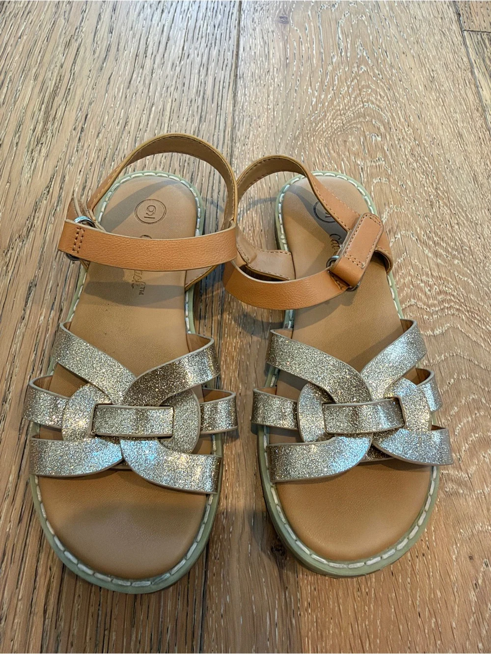 Girls Glittery Size 9 Sandals